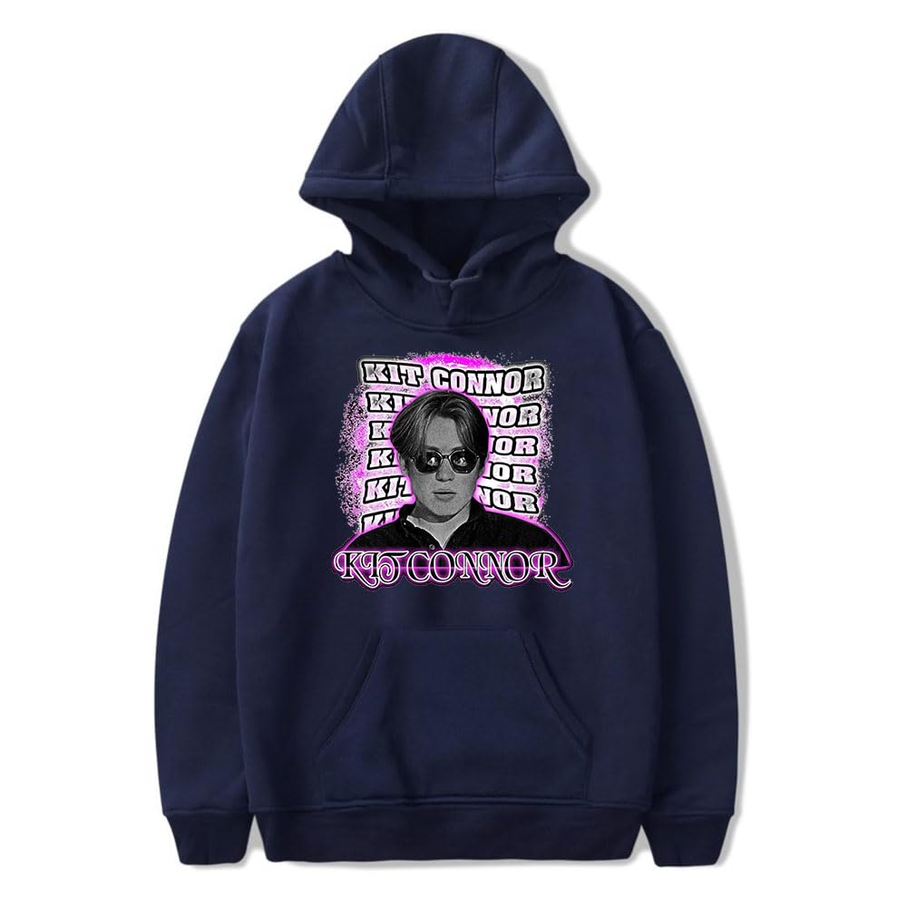 GABIFEIWH Kit Connor Hoodie Unisex Long Sleeve Sweatshirt Casual Streetwear Women Men Pullover Clothes (Navy BlueSmall)