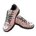 Coloranimal Cute Santa Claus Ho Print Shoes for Women Running Walking Shoes Sports Shoes Christmas Theme Sneakers Slip On Running Shoes Athletic Footwear for Christmas