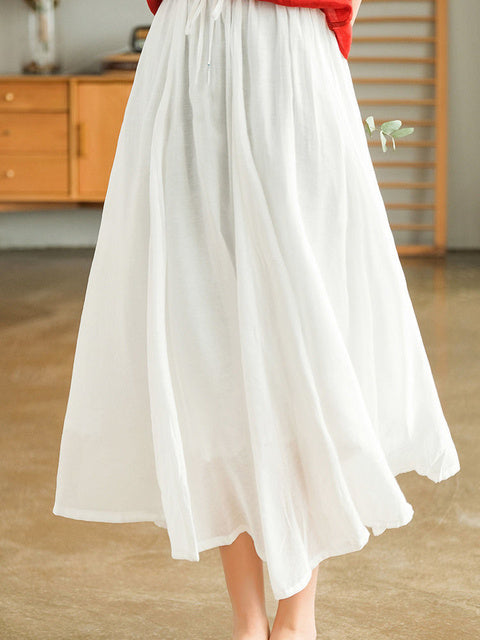 Elegant Women's Loose Long Skirt for Casual Summer Wear