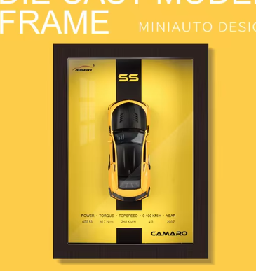 Car Frame 32™ Alloy Model Wall Art (Single Piece)