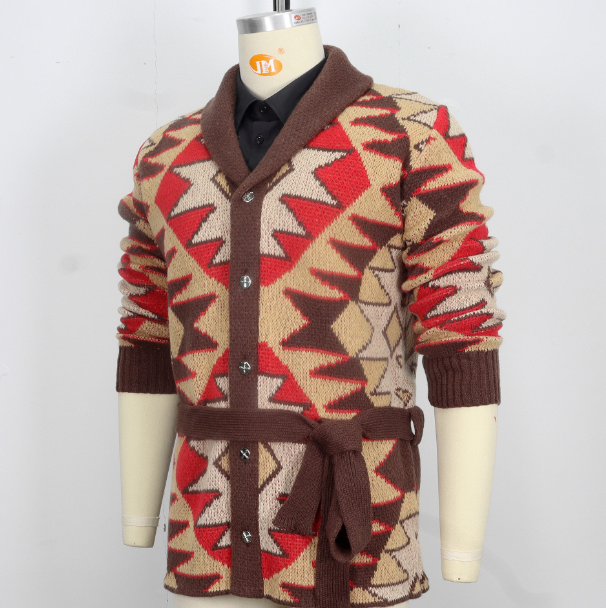 Mid-Length Thick Sweater Coat for Autumn and Winter