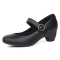 benassal Women Mary Janes Pumps Bunion Chunky Shoes Dress Shoes (6Black)