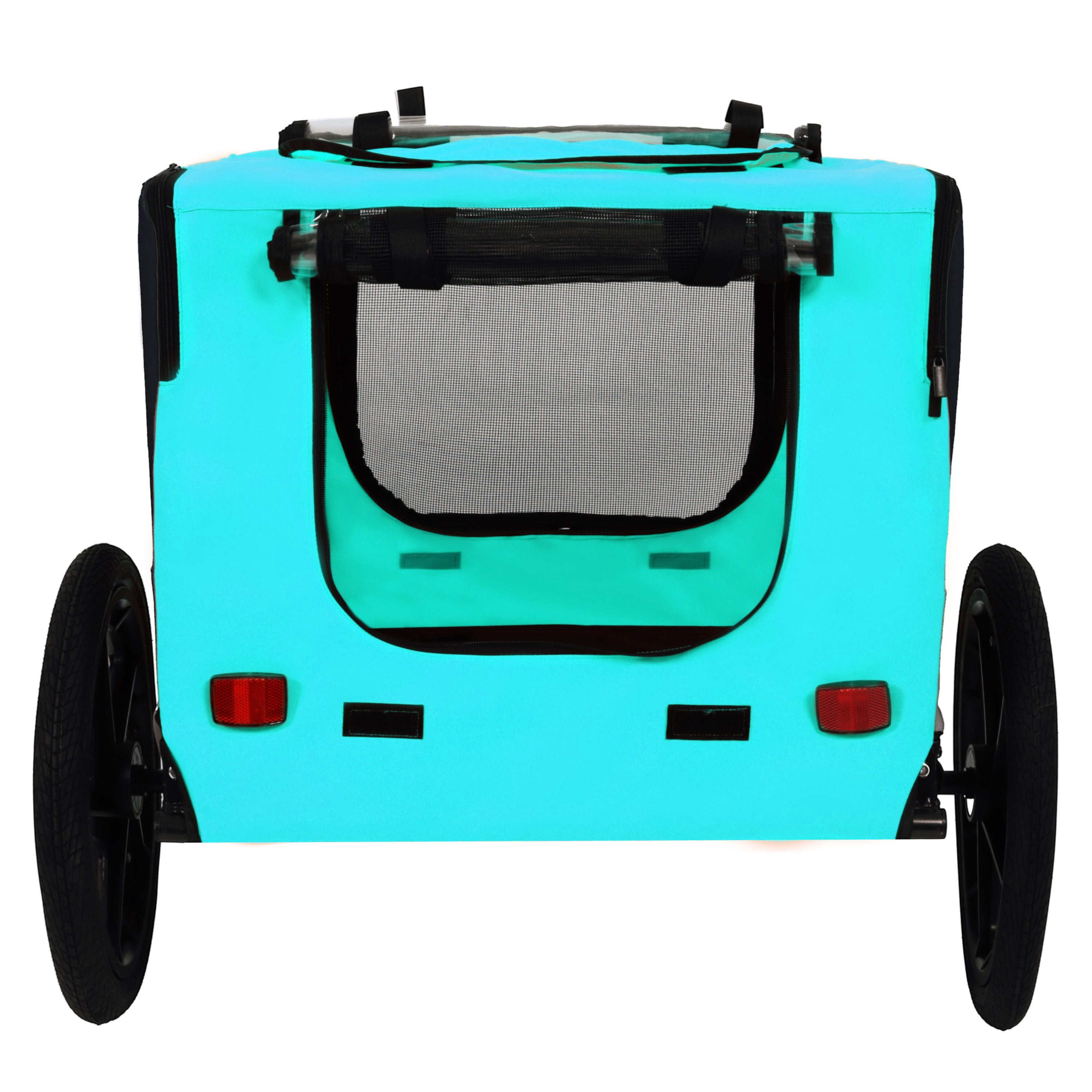 Pet Bike Trailer Dog Cart for Bicycle,Suitable for Small and Medium Pets, Easy Folding Cart Frame, Quick Release Wheel, Non-Slip Floor, Internal Leash