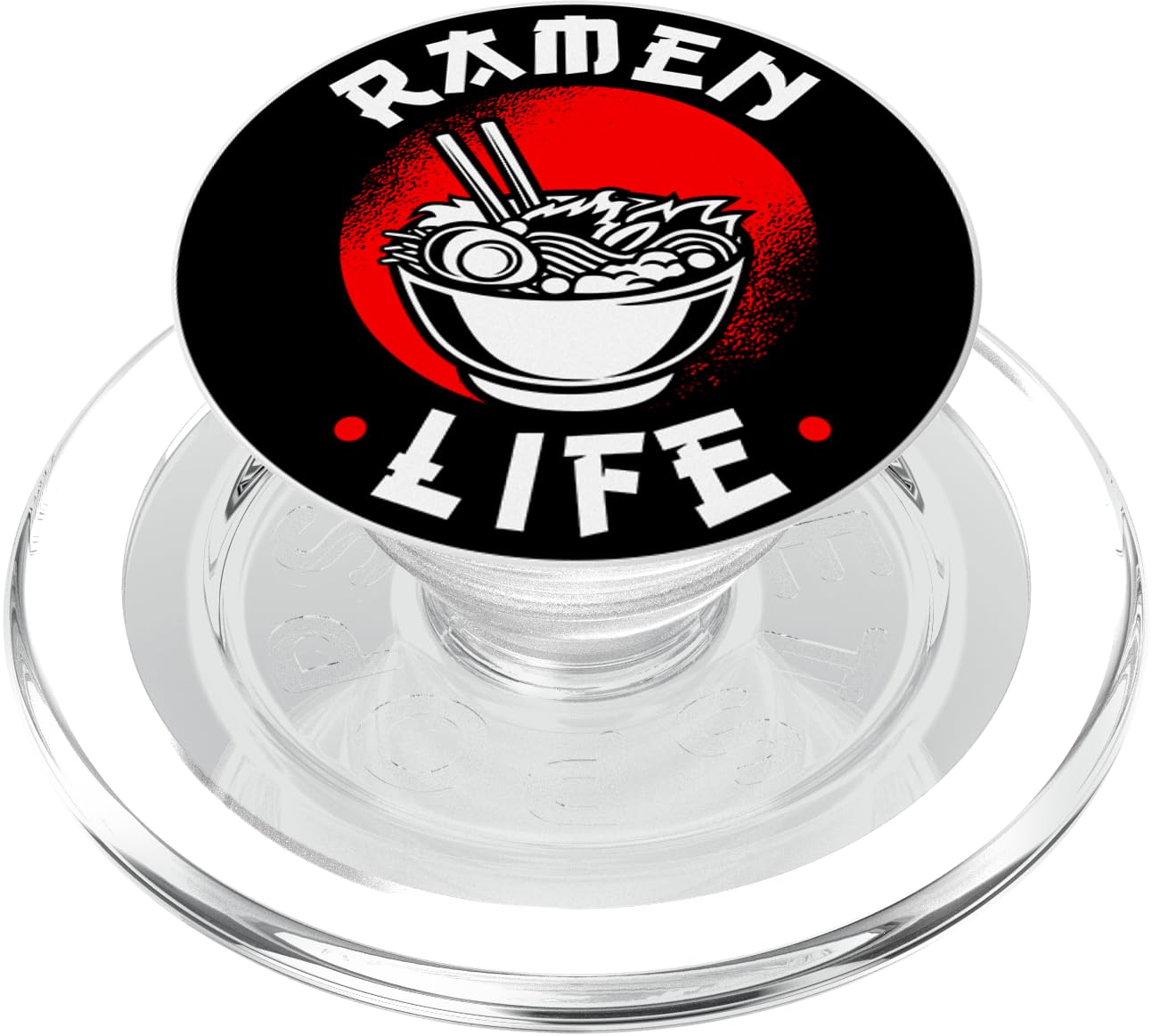 Ramen Life Kawaii Japanese Noodles Anime Asian Food Ramen PopSockets PopGrip: Swappable Grip for Phones & Tablets PopSockets MagSafe PopGrip for iPhone