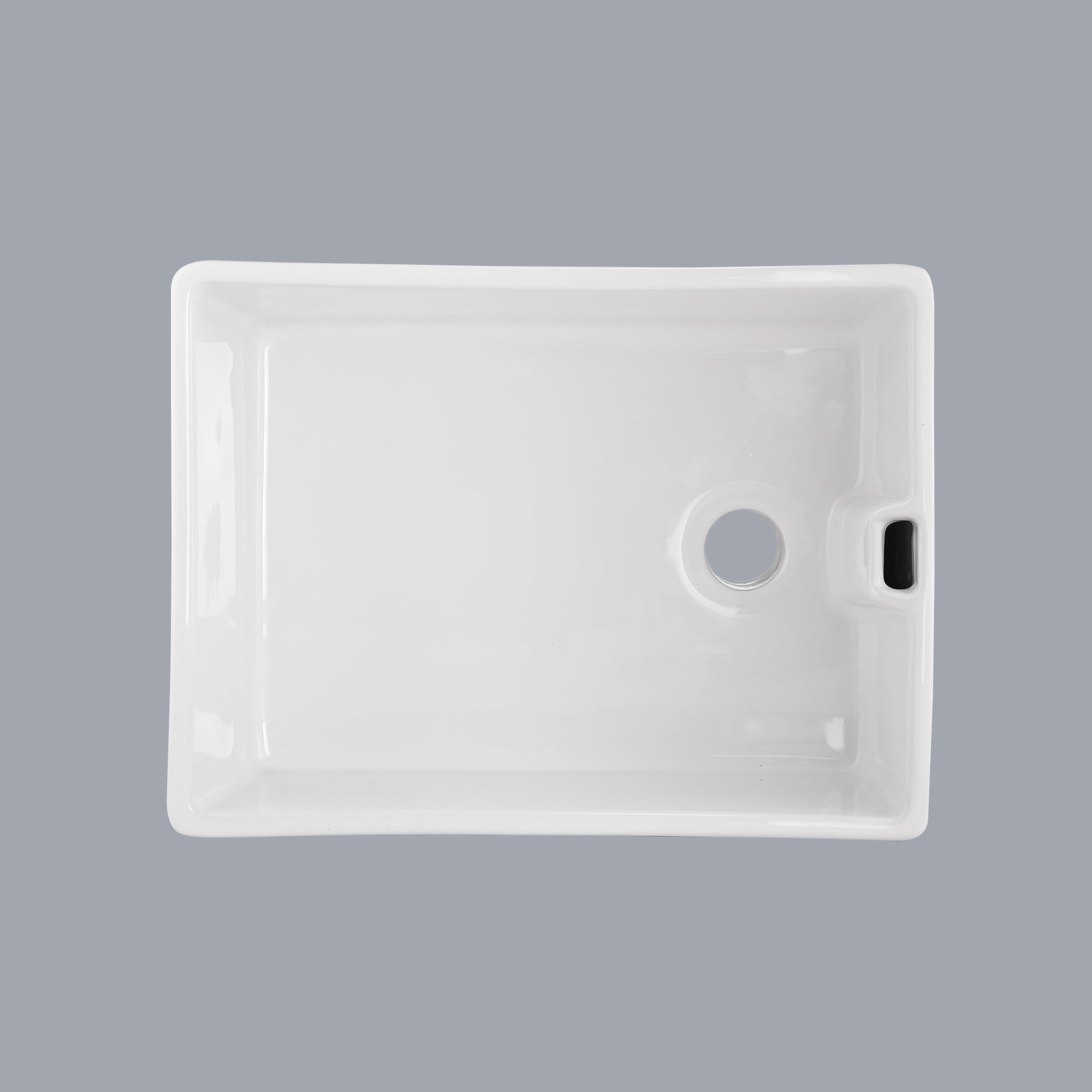 23.6' L X 18' W White Ceramic Single Bowl Kitchen Sink