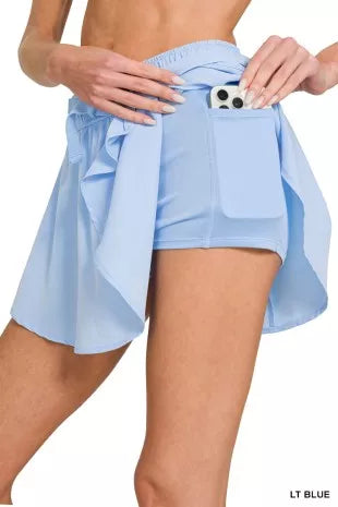 Zenana Soft Woven Active Skorts