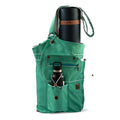 WRASCO Yoga Mat Bag | Large Canvas Yoga Bag and Carrier Fits All Your Yoga Accessories | Yoga Backpack Yoga Mat Carrier Yoga Gift | Color Emerald