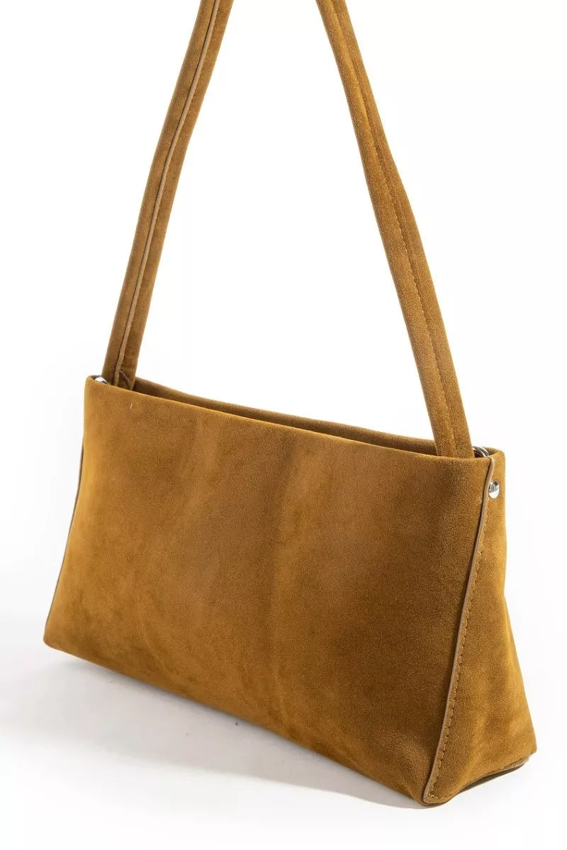 Fame Faux Suede Rectangle Bag
