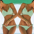 New Solid Color Two-Piece Bikini Swimsuit