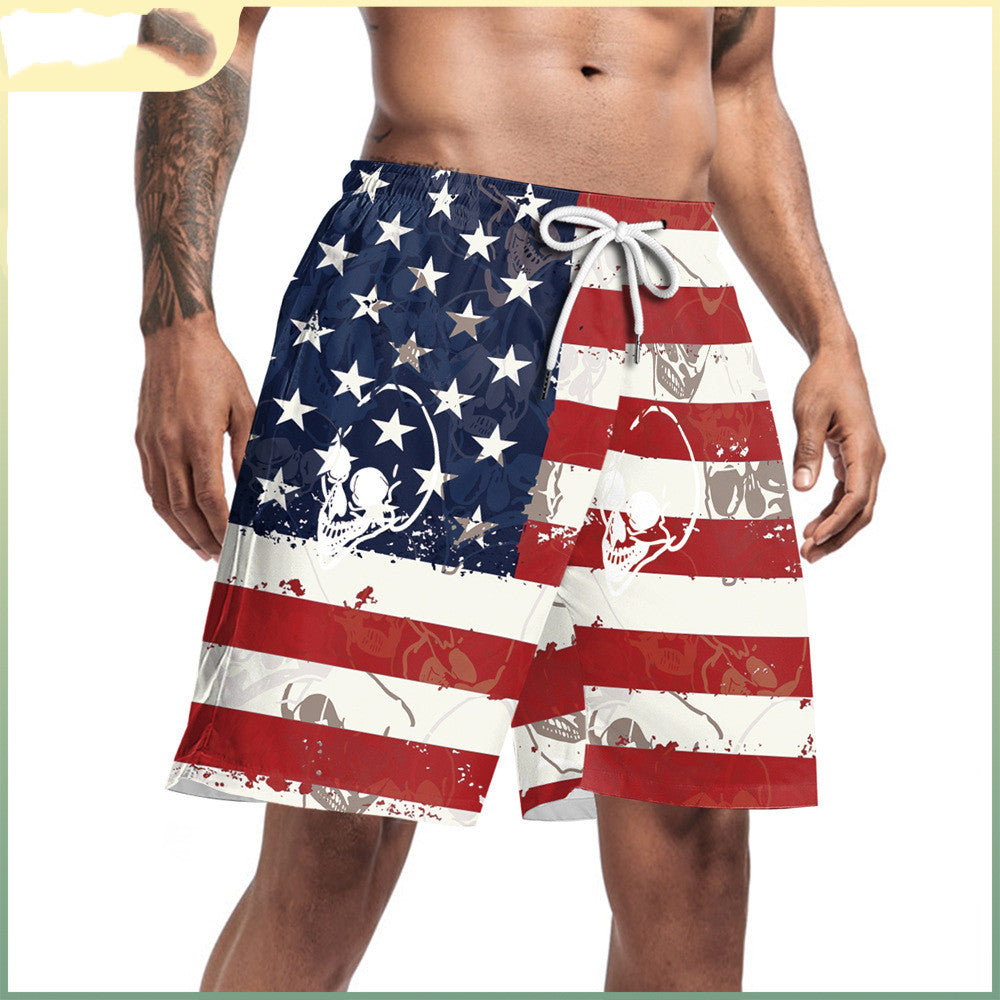 Men's Summer Five-Point Surfing Casual Beach Shorts