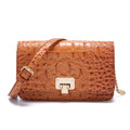Makcr Joacbv Small Crocodile Crossbody Cell Phone Purse for women Vegan Leather Clutch Wallet with Leather Shoulder Strap