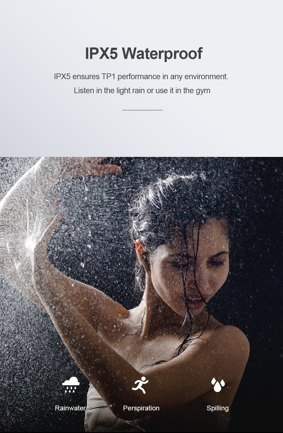 Weize TP1 Wireless TWS Bluetooth Earbuds with Long Battery