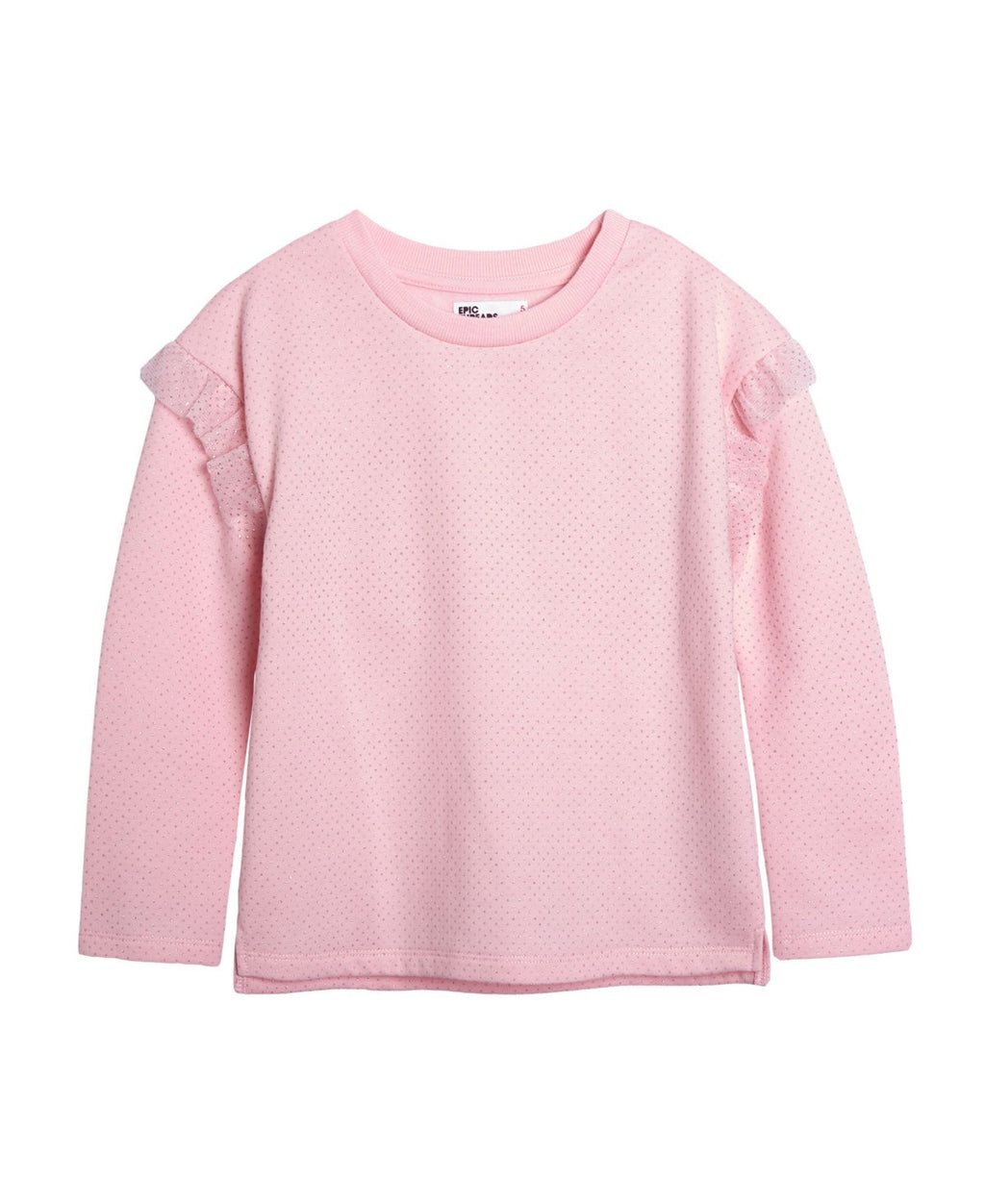 Epic Threads Little Girls Long Sleeve Drop Shoulder T-shirt, Size 5