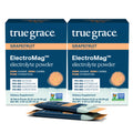 True Grace ElectroMag - 16 Stick Packs (Pack of 2) - Grapefruit - Electrolyte Powder for Rapid Hydration - Sodium Potassium Magnesium & Cordyceps - Zero Sugar & Carbs - Non-GMO - 32 Total Servings