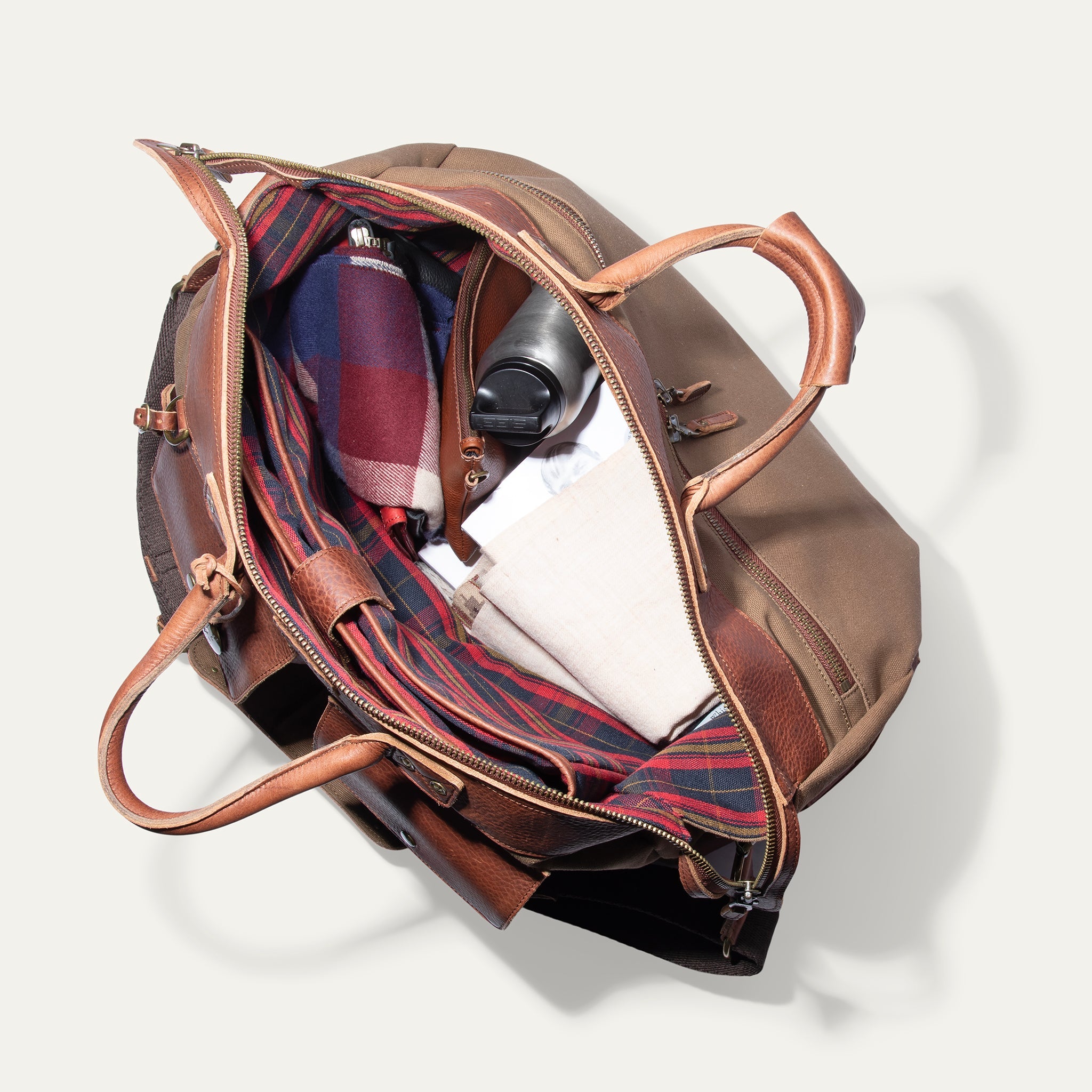 Canvas & Leather Travel Duffle