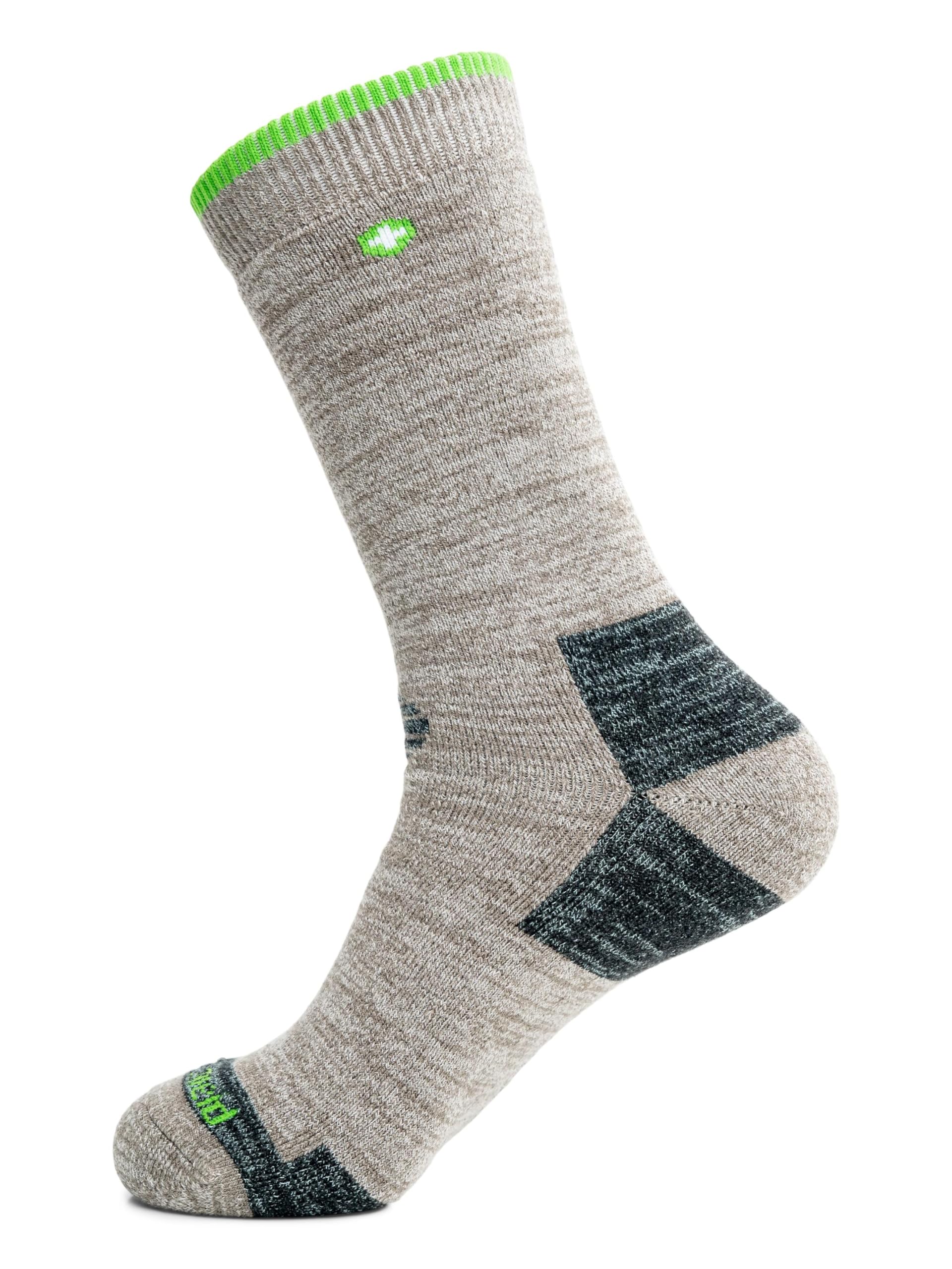 Insect Shield Heavyweight Hiking Socks With Permethrin Bug Repellant - Protective Clothing for Men & Women Khaki X-Large