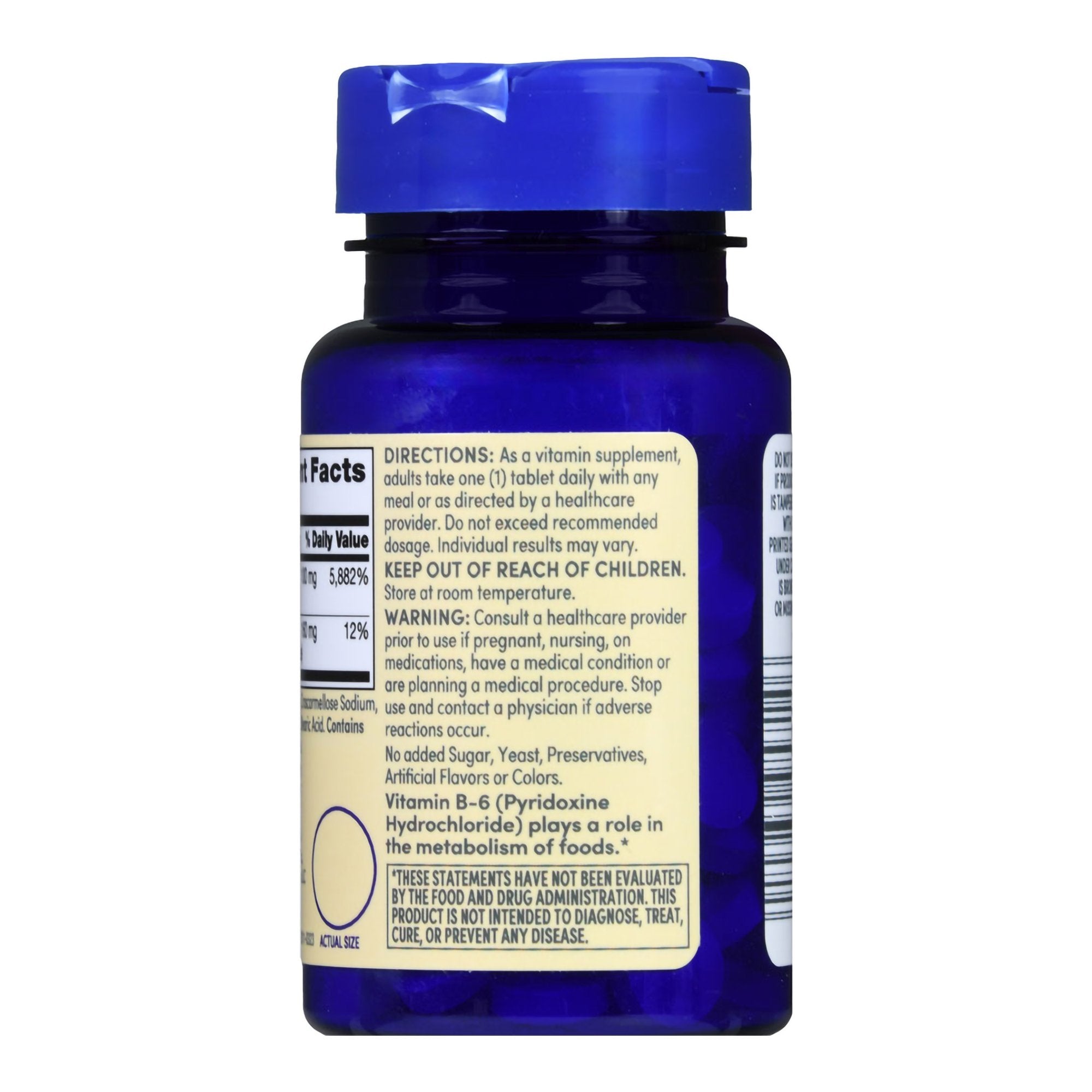 Foster & Thrive™ Vitamin B-6 100 mg Tablets 01093995714