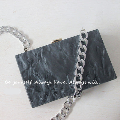 Acrylic Shoulder Crossbody and Clutch Bag