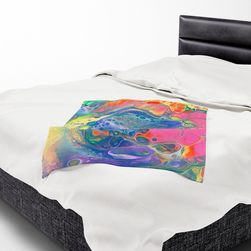 Bespattered Facade Unicorn Velveteen Plush Blanket | 3 Sizes