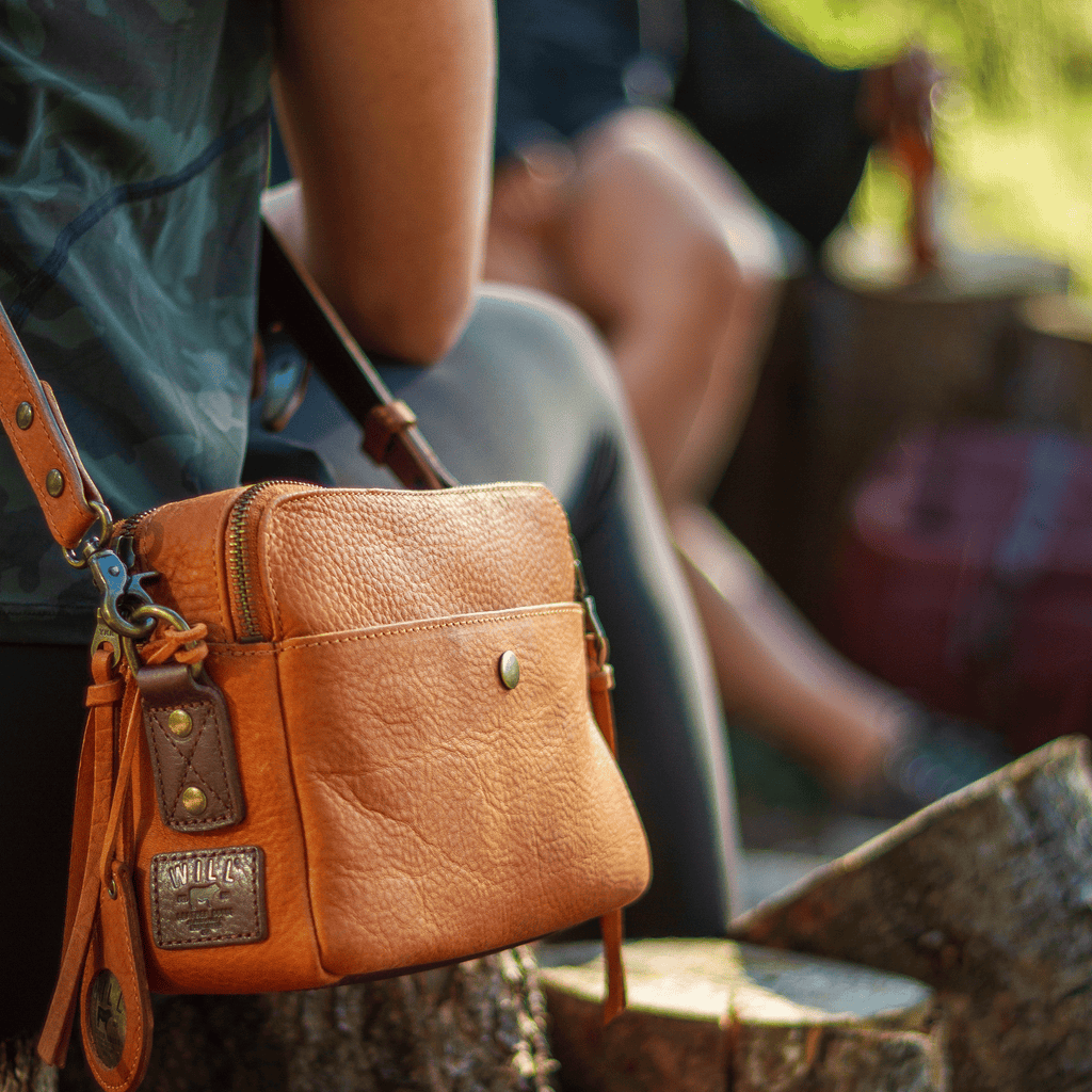 Everyday Double Zip Leather Crossbody