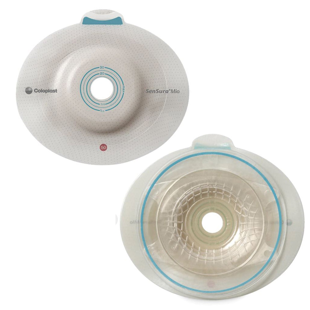 SenSura® Mio Click Ostomy Barrier, Trim to Fit 15 – 40 mm, Blue Match 16961
