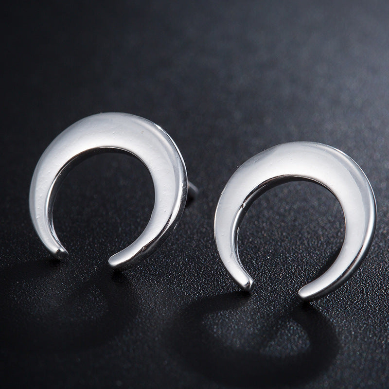 Crescent Moon Bracelet, Star Necklace, Face Earrings