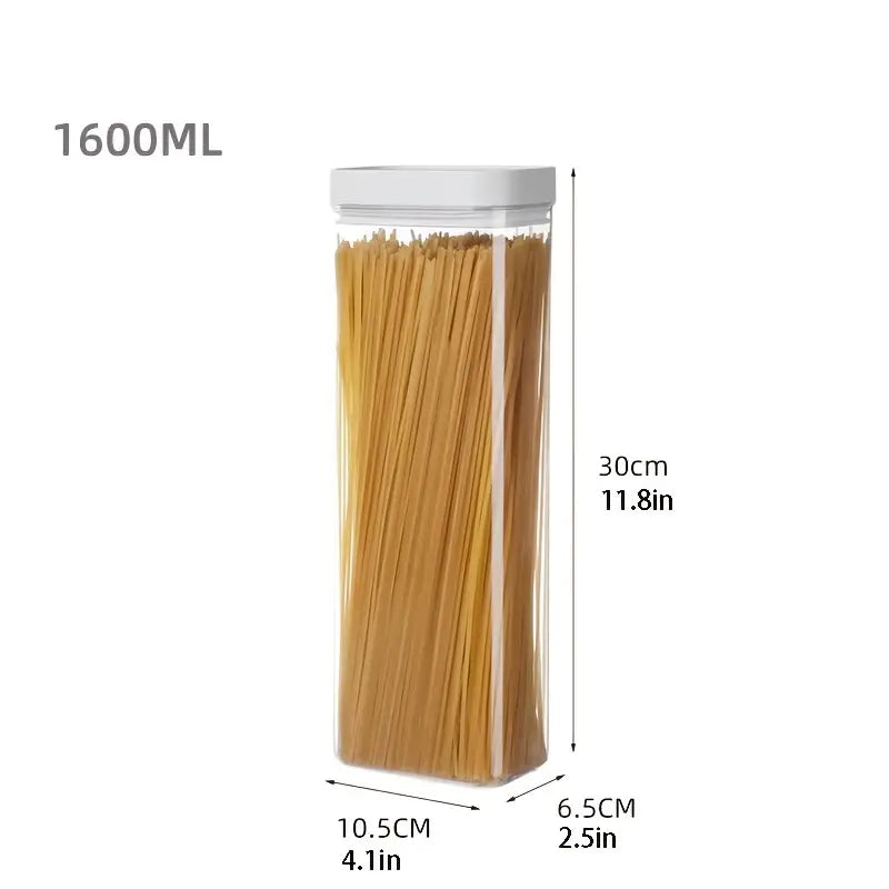3pc Airtight Food Storage Jars for Kitchen Snacks
