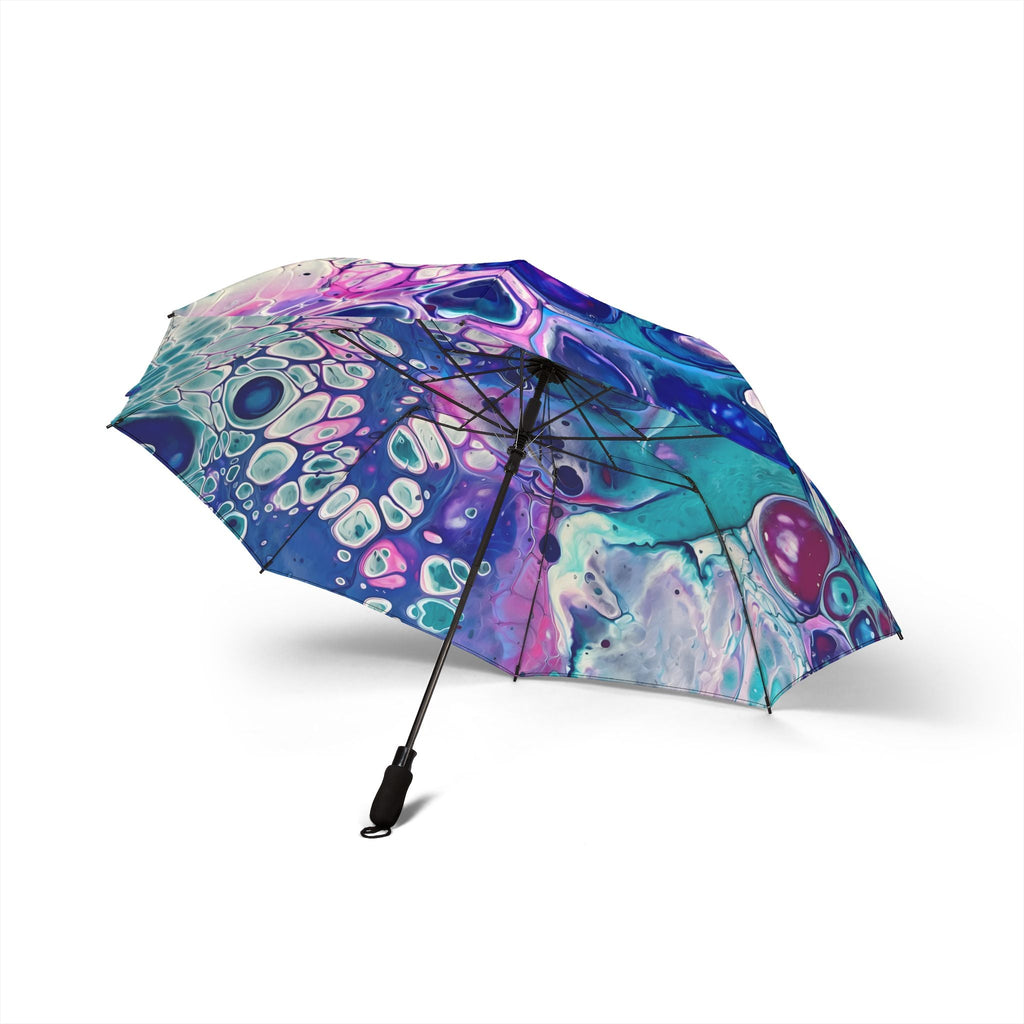 Bespattered Facade Galaxy Foldable Umbrella — Compact Semi-Automatic Rain Parasol