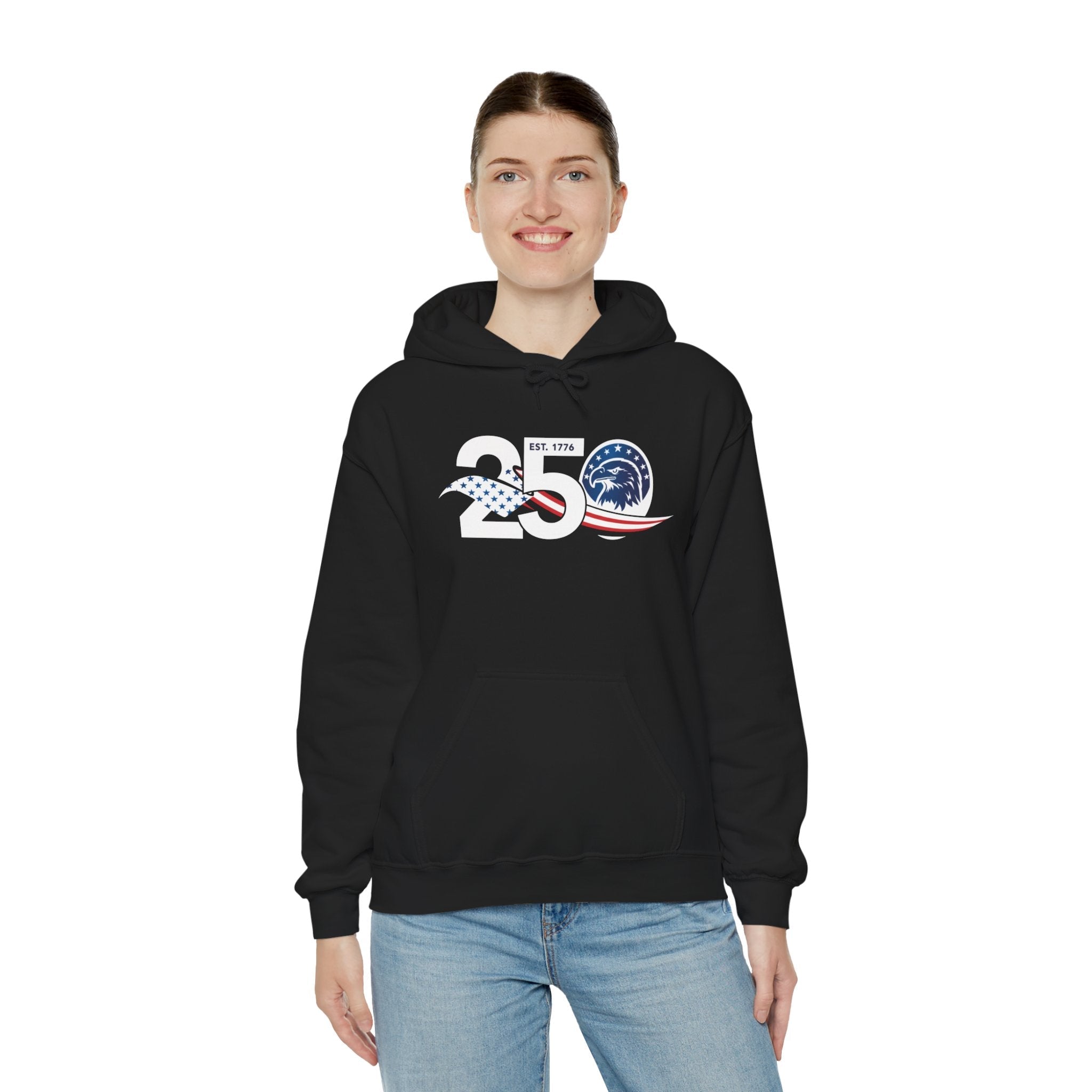 Flag in 250– Happy Birthday USA Patriotic Pullover