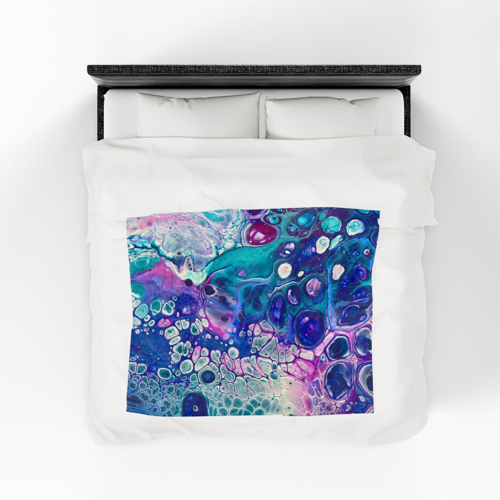 Bespattered Facade Galaxy Velveteen Plush Blanket | 3 Sizes