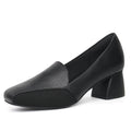 benassal Women Bunion Shoes Orthopedic Dress Shoes Platform Loafers (8Black)