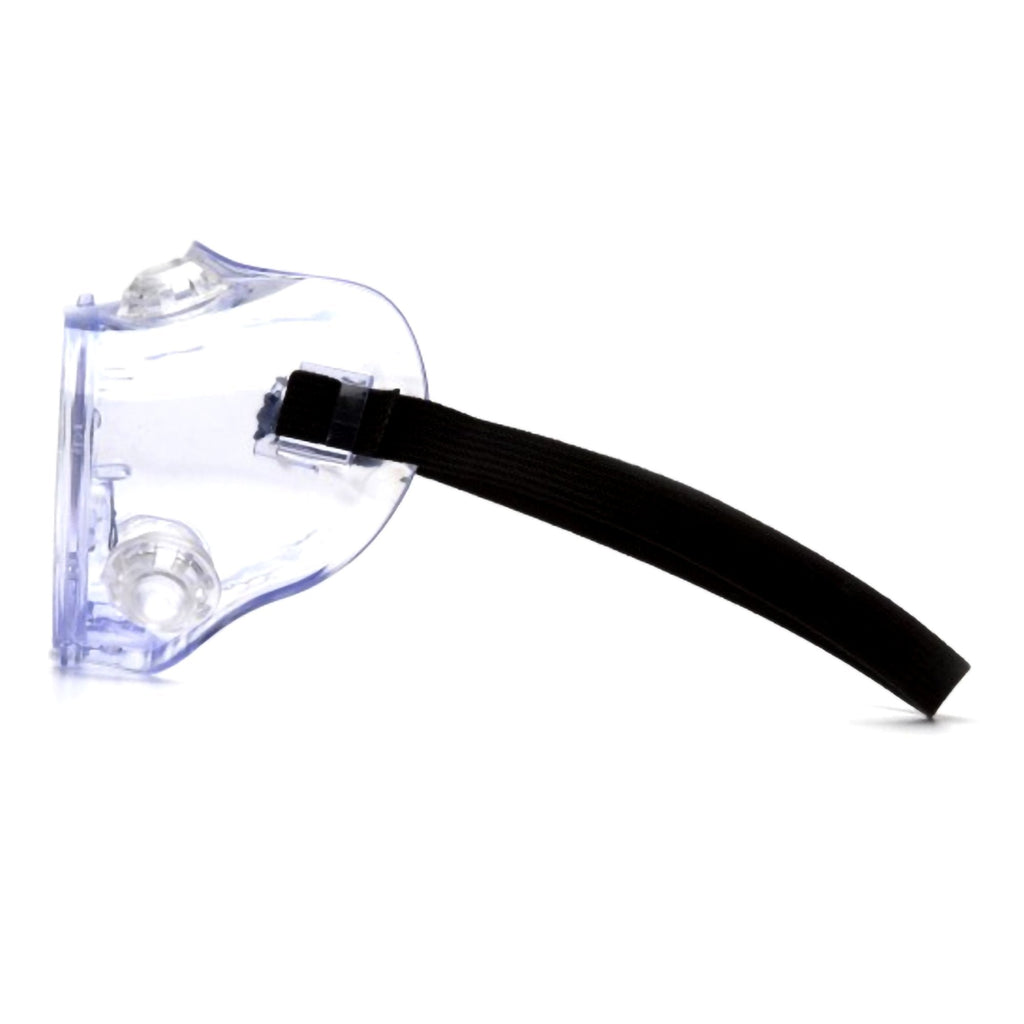 Protective Goggles Pyramex® Fit Over Uncoated Clear Tint Polycarbonate Lens Clear Frame Elastic Strap One Size Fits Most G205