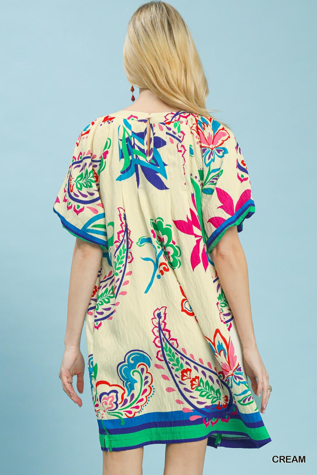Umgee Vibrant Paisley Print Dress
