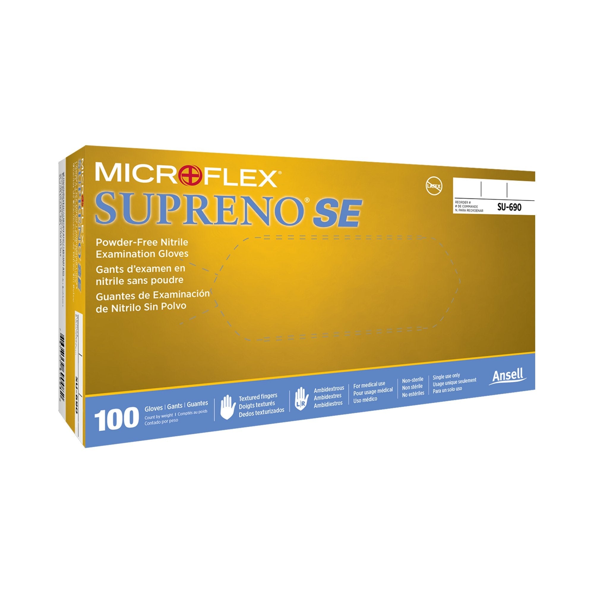 Supreno® SE Nitrile Exam Glove, Small, Blue SU-690-S