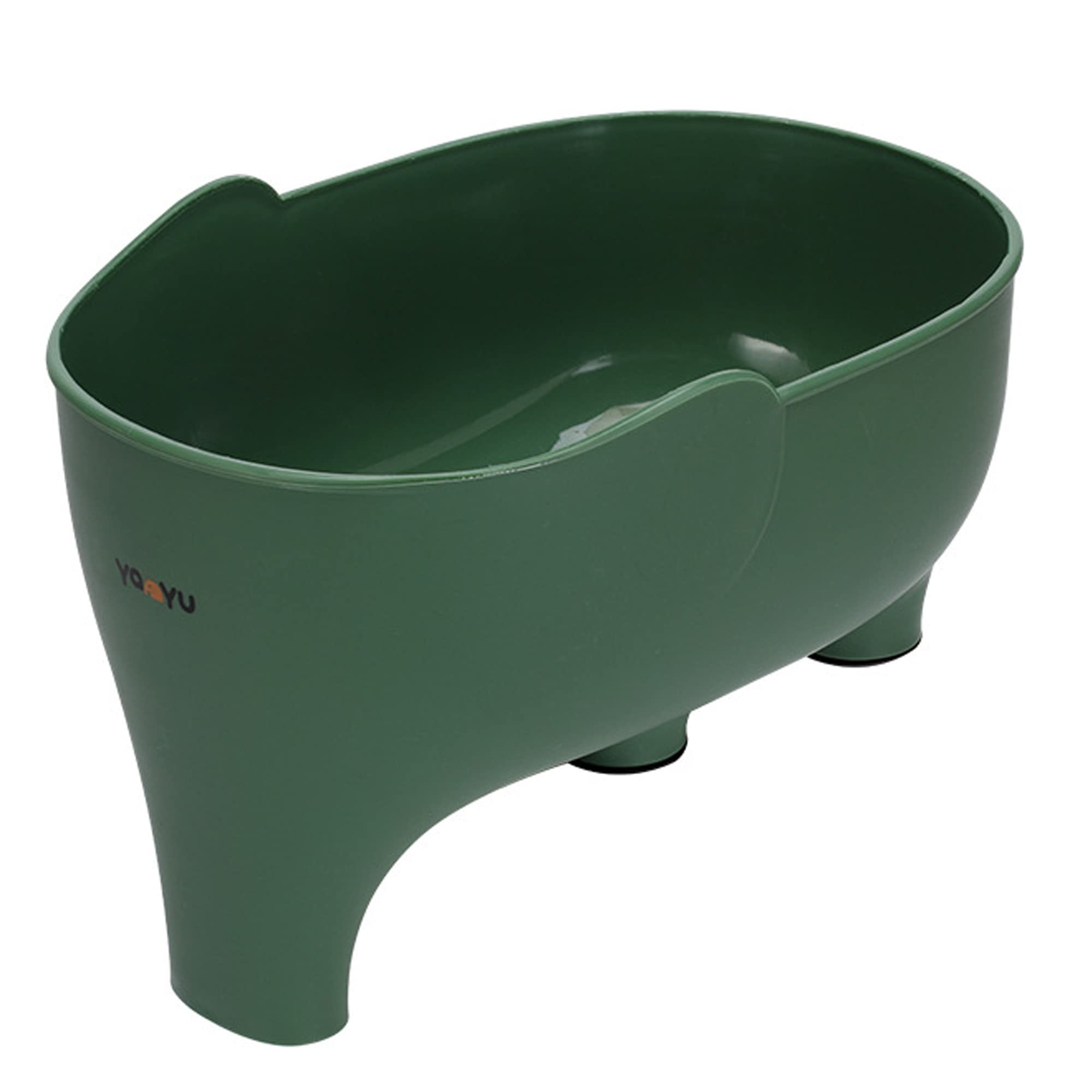 FHTECO Vegetables Washing Basket Elephant Drainage Basket Fruit Basket for Draining Pasta Noodles Kitchen (Green) 22x14x10cm/8.7 * 5.5 * 3.93in