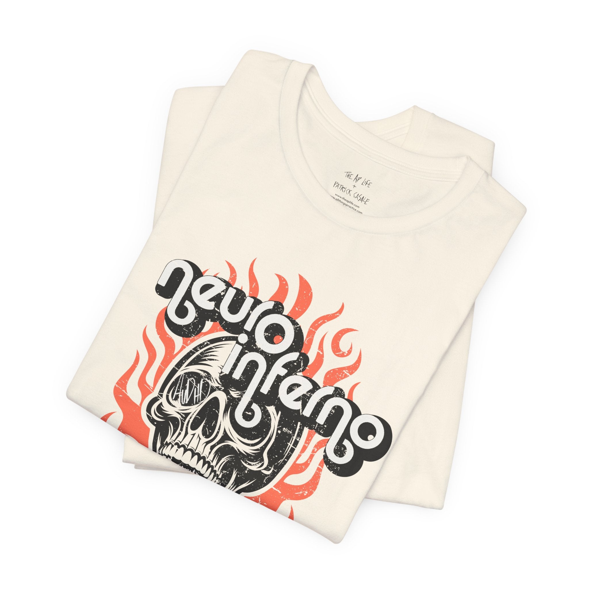 Neuro Inferno - AuDHD Burnout - Patrick Casale - Adult Unisex Jersey Tee (Ships Internationally)