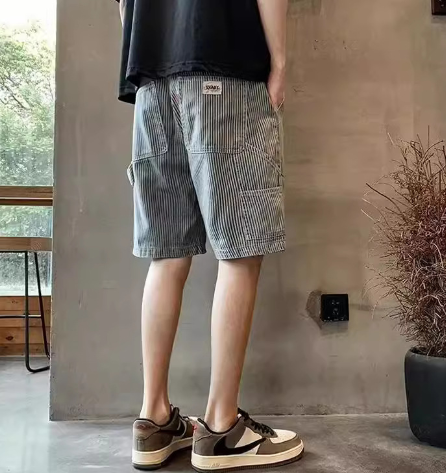 Men's Loose Hip Hop Straight Five-Point Shorts