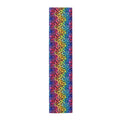 Bespattered Facade Rainbow Watercolor Leopard Table Runner (2 sizes)