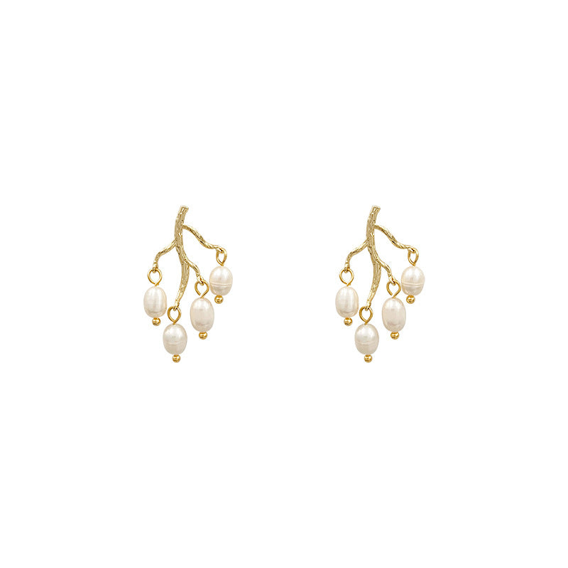 Baroque Pearl Branch Earrings for Women 2020 New Style