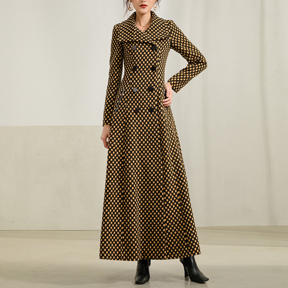 Mid-Length High-End Women's Woolen Coat
