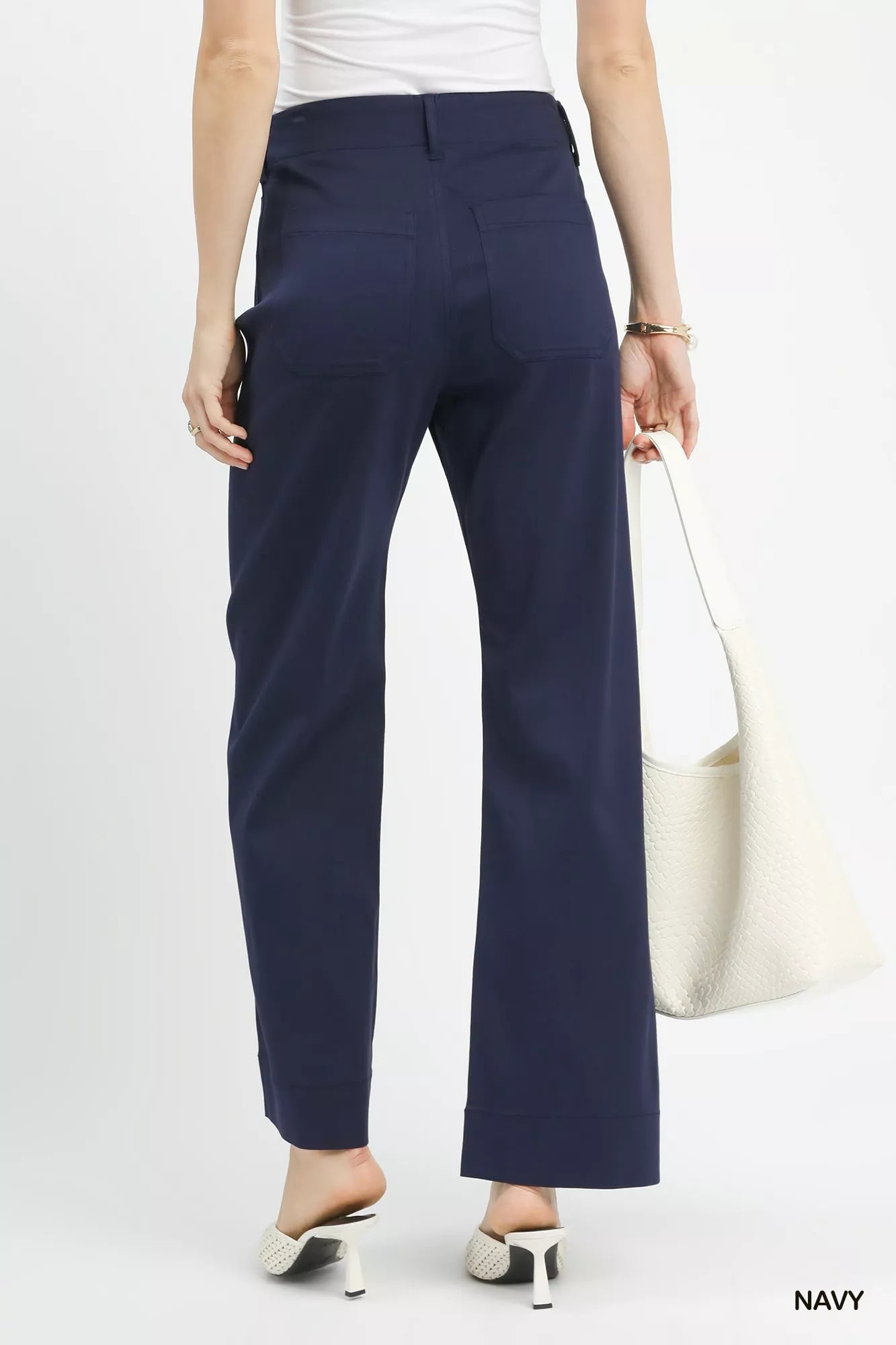 Umgee Button Stretched Pants
