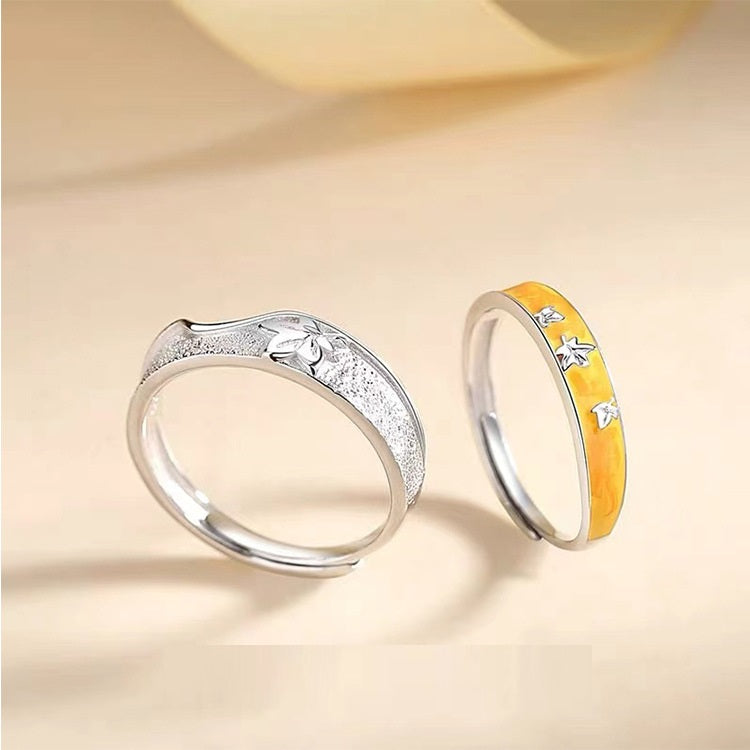 Affordable Luxury 925 Silver Couple Rings with Design