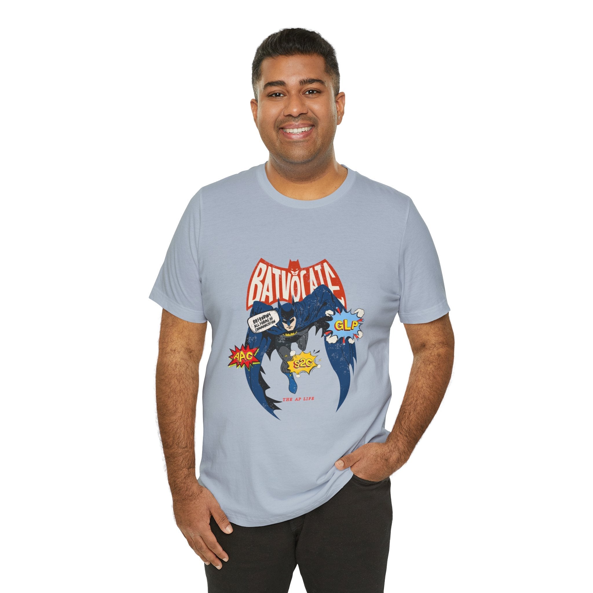 Batvocate - Defending All Forms of Communication - AAC - GLP - S2C - Adult Unisex Jersey Tee