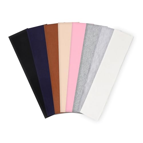 8 Pack Headbands for Women Non Slip Sport Headbands Sweat Absorbing Cotton Hair Bands for Daily Life Workout Yoga Running