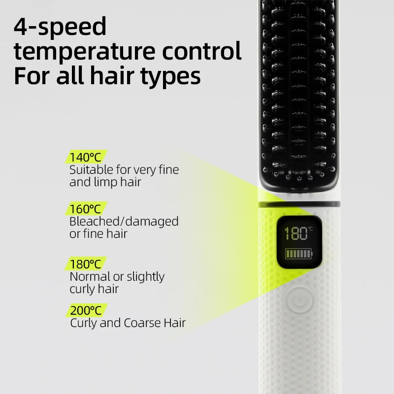 USB Charging Hair Straightener Comb