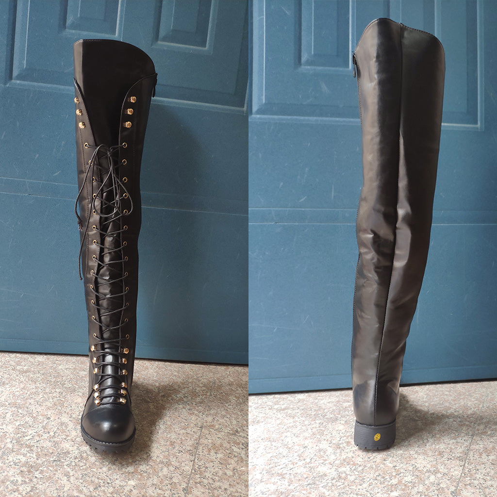 New Autumn Winter Over-the-Knee Plain Long Boots