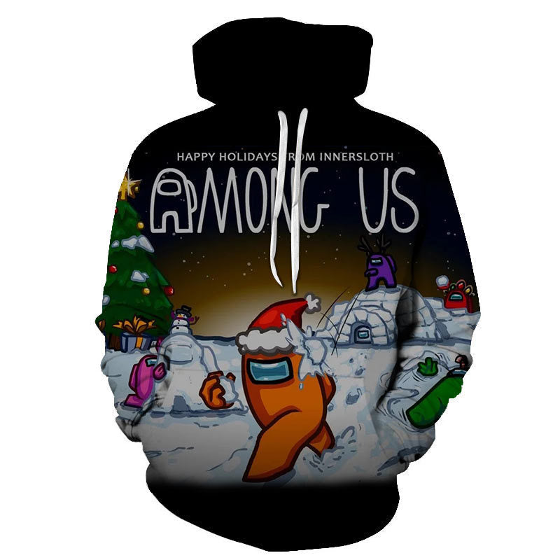 "New Fashion Among Us Hoodie with 3D Digital Print"