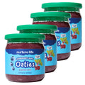 Nurture Life Overnight Oats Blueberry Bliss Healthy Snacks for Kids Nutritious Breakfast for Children w/Real Fruit & Hidden Veggies No Added Sugar Ready to Eat Meals for Toddlers & Kids 4 Pack
