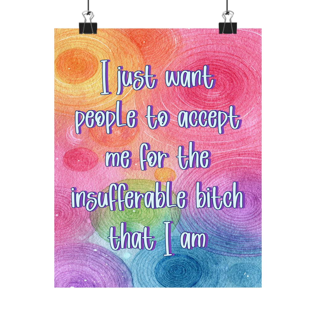 Bespattered Facade "Accept Me" Giclée Archival Matte Paper Prints
