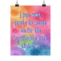 Bespattered Facade "Accept Me" Giclée Archival Matte Paper Prints
